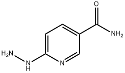 3-Pyridinecarboxamide,  6-hydrazinyl- Struktur