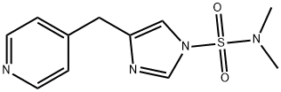 1H-Imidazole-1-sulfonamide,  N,N-dimethyl-4-(4-pyridinylmethyl)- Struktur