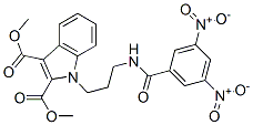 1-[3-(3,5-Dinitrobenzoylamino)propyl]-1H-indole-2,3-dicarboxylic acid dimethyl ester Struktur