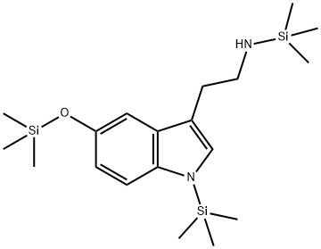 N,1-Bis(trimethylsilyl)-5-[(trimethylsilyl)oxy]-1H-indole-3-ethanamine Struktur