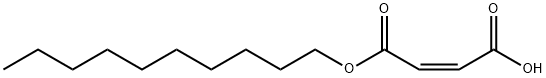 Maleic acid 1-decyl ester Struktur