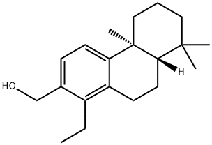 1-Ethyl-4b,5,6,7,8,8a,9,10-octahydro-4b,8,8-trimethyl-2-phenanthrenemethanol Struktur