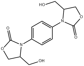 3,3'-(1,4-Phenylene)bis[4-(hydroxymethyl)oxazolidin-2-one] Struktur