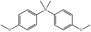 Bis(4-methoxyphenyl)dimethylsilane, 97% Struktur