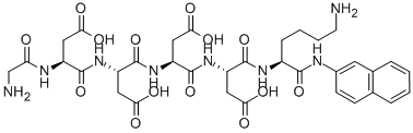 GLY-ASP-ASP-ASP-ASP-LYS BETA-NAPHTHYLAMIDE Struktur