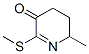 3(4H)-Pyridinone, 5,6-dihydro-6-methyl-2-(methylthio)- (9CI) Struktur