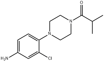 1-[4-(4-AMINO-2-CHLORO-PHENYL)-PIPERAZIN-1-YL]-2-METHYL-PROPAN-1-ONE Struktur