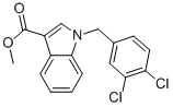 1H-INDOLE-3-CARBOXYLIC ACID, 1-[(3,4-DICHLOROPHENYL)METHYL]-, METHYL ESTER Struktur