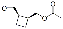 Cyclobutanecarboxaldehyde, 2-[(acetyloxy)methyl]-, (1R,2S)- (9CI) Struktur