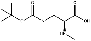 Alanine, 3-[[(1,1-dimethylethoxy)carbonyl]amino]-N-methyl- (9CI) Struktur