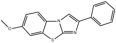 7-METHOXY-2-PHENYLIMIDAZO[2,1-B]BENZOTHIAZOLE Struktur