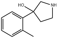 3-(2-METHYLPHENYL)PYRROLIDIN-3-OL Struktur