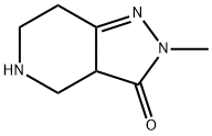 3H-Pyrazolo[4,3-c]pyridin-3-one,  2,3a,4,5,6,7-hexahydro-2-methyl- Struktur