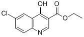 ETHYL 6-CHLORO-4-HYDROXYQUINOLINE-3-CARBOXYLATE Struktur