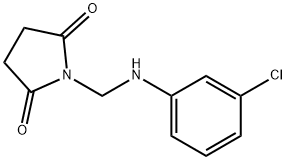 Succinimide, N-(m-chloroanilinomethyl)-, Struktur