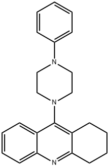 9-(4-Phenylpiperazin-1-yl)-1,2,3,4-tetrahydroacridine Struktur