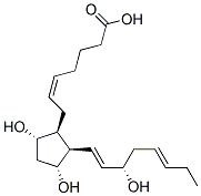 (Z)-7-[(1S,2R,3R,5S)-3,5-dihydroxy-2-[(1E,3S,5Z)-3-hydroxyocta-1,5-dienyl]cyclopentyl]hept-5-enoic acid Struktur