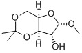 METHYL-3,5-O-ISOPROPYLIDENE-ALPHA-D-XYLOFURANOSIDE Struktur