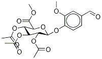 4-ForMyl-2-Methoxyphenyl β-D-Glucopyranosiduronic Acid Triacetate Methyl Ester Struktur