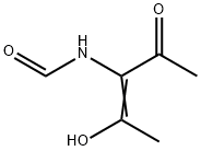 Formamide, N-(1-acetyl-2-hydroxy-1-propenyl)- (9CI) Struktur