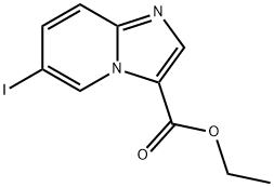 IMidazo[1,2-a]pyridine-3-carboxylic acid, 6-iodo-, ethyl ester Struktur