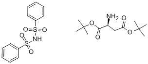 L-ASPARTIC ACID DI-TERT-BUTYL ESTER DIBENZENESULFIMIDE SALT Struktur