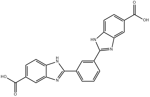 2,2'-(1,3-Phenylene)bis-1H-Benzimidazole-5-carboxylic acid Struktur