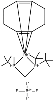 R-(叔丁基甲基膦-二叔丁基膦甲烷)-Η4-(1,5-環(huán)辛二烯)四氟硼酸銠(I), 705945-68-2, 結(jié)構(gòu)式