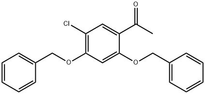 Ethanone, 1-[5-chloro-2,4-bis(phenylMethoxy)phenyl]- Struktur