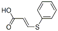 3-(phenylthio)acrylic acid Struktur