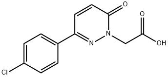 2-[3-(4-chlorophenyl)-6-oxo-pyridazin-1-yl]ethanoic acid Struktur