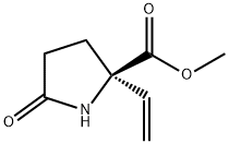 Proline, 2-ethenyl-5-oxo-, methyl ester (9CI) Struktur