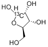 D-RIBOSE-1-13C Structure