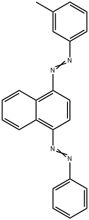 1-(Phenylazo)-4-[(3-methylphenyl)azo]naphthalene Struktur