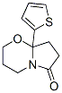 3,4,8,8a-Tetrahydro-8a-(2-thienyl)-2H-pyrrolo[2,1-b][1,3]oxazin-6(7H)-one Struktur