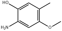 Phenol, 2-amino-4-methoxy-5-methyl- (9CI) Struktur