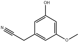 Benzeneacetonitrile, 3-hydroxy-5-methoxy- (9CI) Struktur