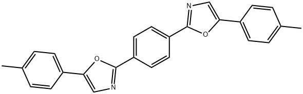 2,2'-(1,4-phenylene)bis[5-(4-methylphenyl)oxazole] Struktur