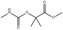 Propanoic acid, 2-methyl-2-[[(methylamino)carbonyl]oxy]-, methyl ester (9CI) Struktur