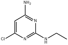 N2-ethyl-6-chloro-pyrimidine-2,4-diyldiamine Struktur