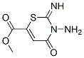 2H-1,3-Thiazine-6-carboxylicacid,3-amino-3,4-dihydro-2-imino-4-oxo-,methylester(9CI) Struktur