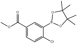 Methyl 4-chloro-3-(4,4,5,5-tetraMethyl-1,3,2-dioxaborolan-2-yl)benzoate Struktur