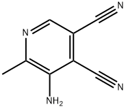 3,4-Pyridinedicarbonitrile,  5-amino-6-methyl- Struktur