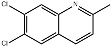 6,7-DICHLOROQUINALDINE Structure