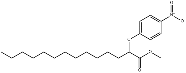 methyl 2-(p-nitrophenoxy)tetradecanoate Struktur