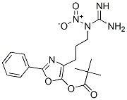 2-phenyl-4-(3-(N-nitroguanidino)propyl)-5-pivaloyloxyoxazole Struktur