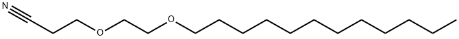 3-[2-(dodecyloxy)ethoxy]propiononitrile Struktur