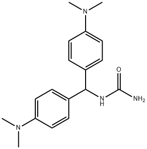 [bis[4-(dimethylamino)phenyl]methyl]urea Struktur