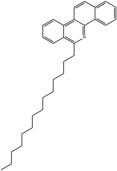 6-Tetradecylbenzo[c]phenanthridine Struktur