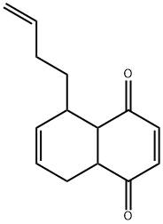 5-(3-Butenyl)-4a,5,8,8a-tetrahydro-1,4-naphthalenedione Struktur